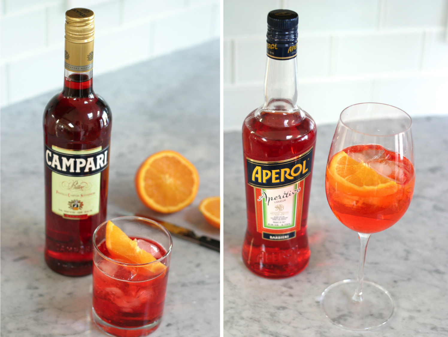 Campari and Aperol