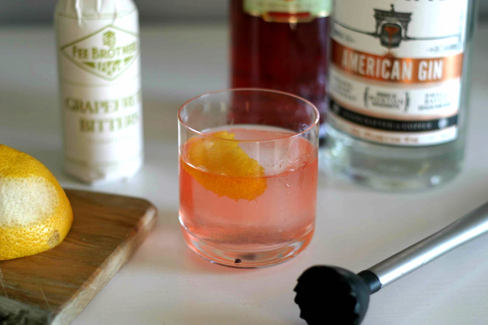 Gin-Campari Old Fashioned