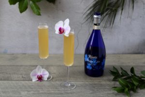 Mimosa Colada with Risata Moscato D'Asti