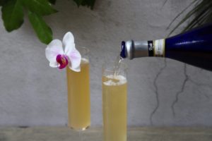 Mimosa Colada with Risata Moscato D'Asti