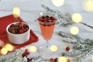 Poinsettia Christmas Holiday Cocktail