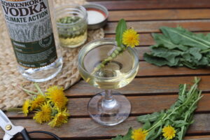 Dandelion Martini with Koskenkorva Vodka