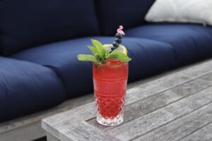 Blueberry Basil Fizz