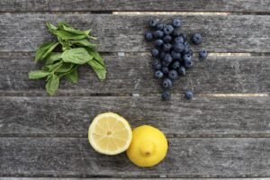 Blueberry Basil Fizz