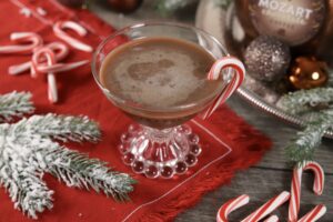 Peppermint Mocha Martini with Mozart Chocolate Coffee Liqueur